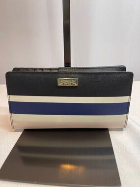 Kate Spade Berber Stripe Stacey Bifold Wallet